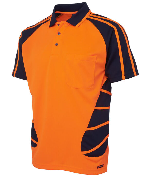 Spider Short Sleeve Polo Orange