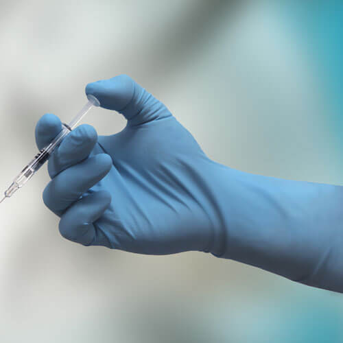 Nitrile Long Cuff Blue Gloves Bastion BNG6932 Nitrile Long Cuff Blue Gloves, Powder Free