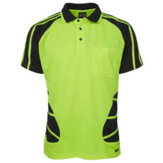 Spider Short Sleeve Polo Yellow Black