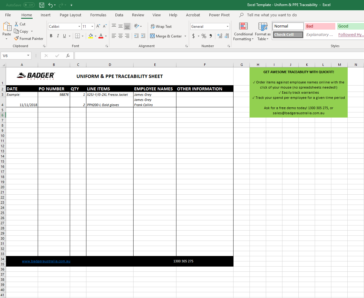 spreadsheet