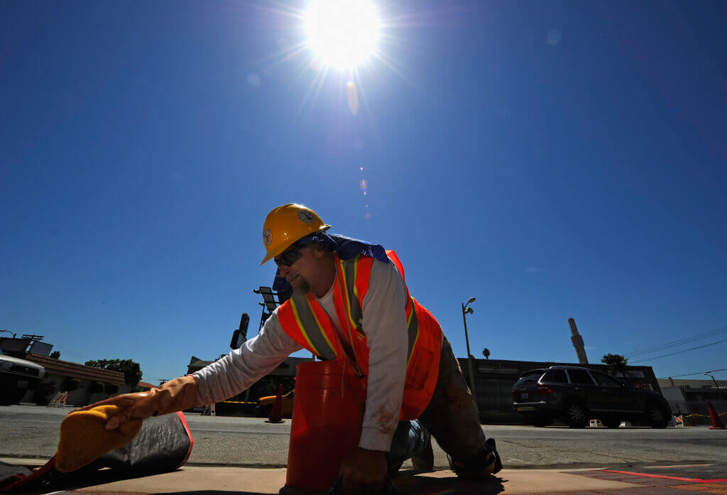 risk of Heat stroke when working in the sun