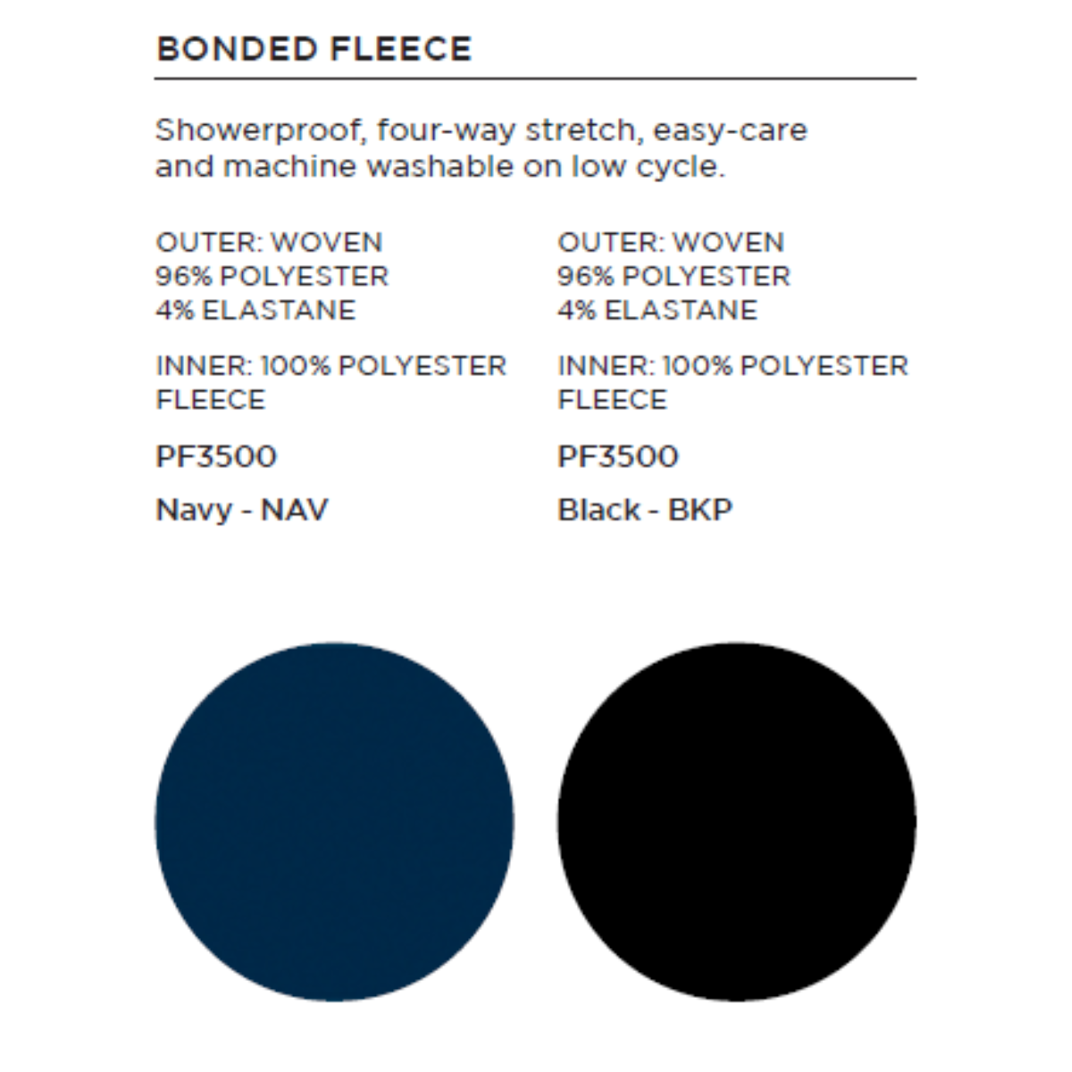 Bonded Fleece Fabric Swatch